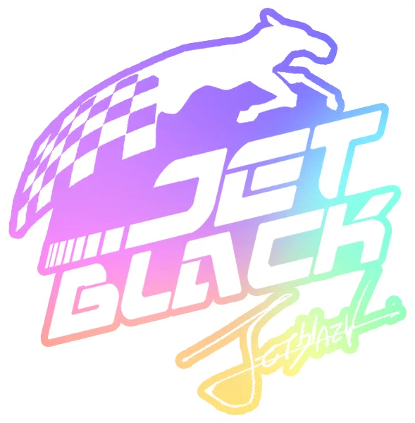 Jet Black Sticker